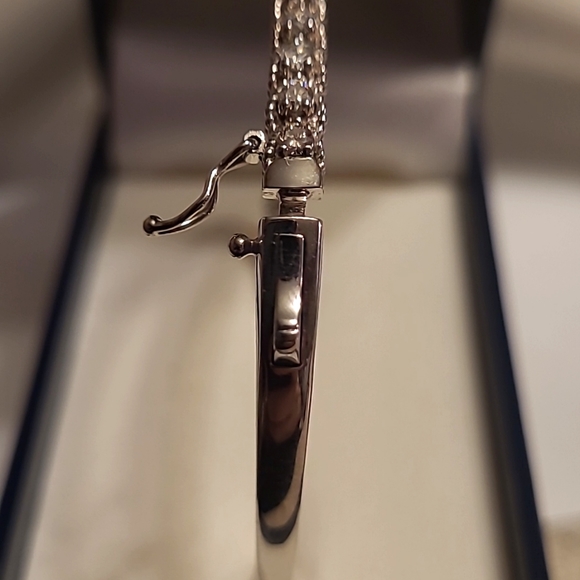 🔥 14K white Gold  diamond Luxury Bracelet for her ♥️ - Picture 4 of 10